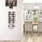 Sorbus 28" Black Wall-Mounted 9-Bottle Wine Rack